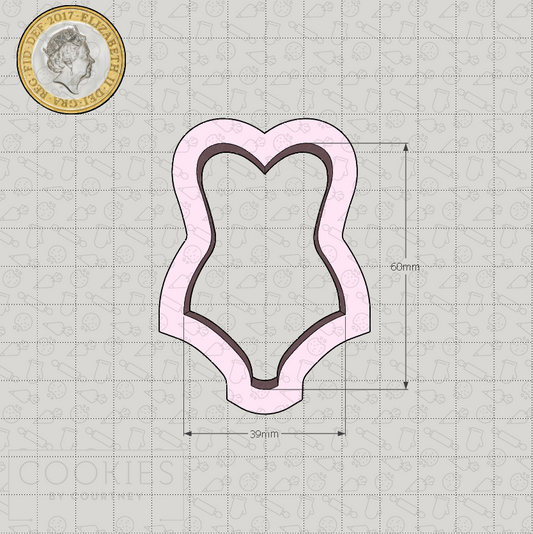Swimsuit 2 Cookie Cutter