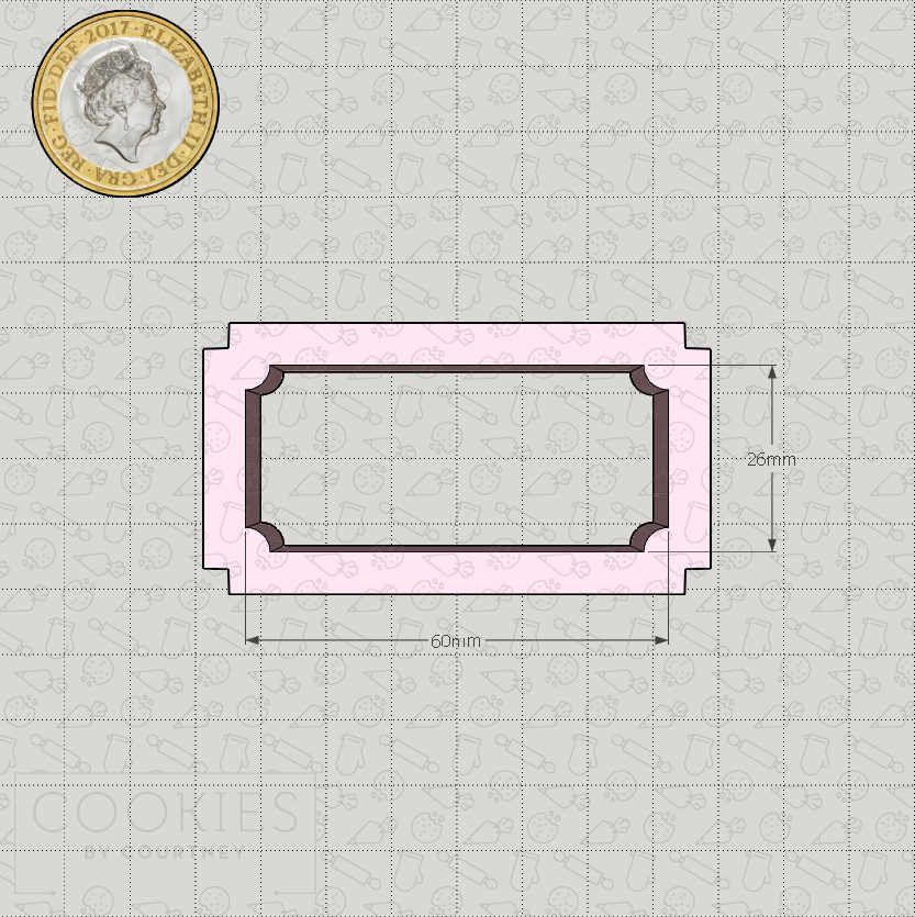 Ticket Cookie Cutter