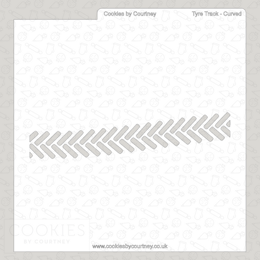 Tyre Track - Curved - Stencil
