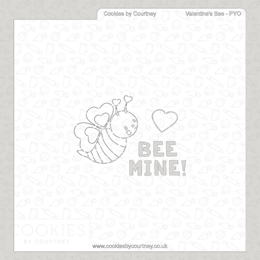 Valentine's Bee - PYO Stencil